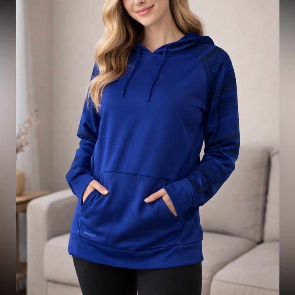 LIKE NEW UNISEX NIKE DRI-FIT FLEECE LINED PULLOVER HOODIE medium